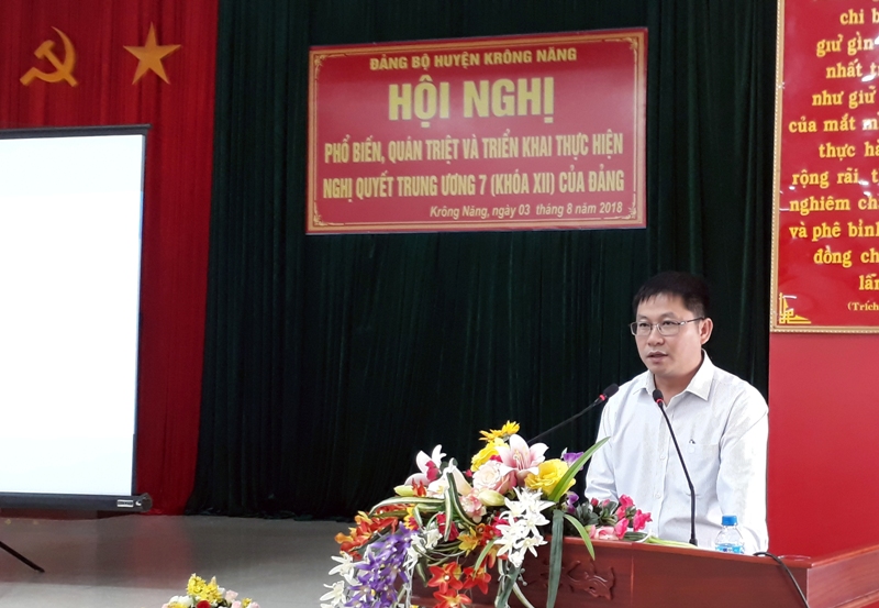 Hội nghị triển khai Nghị quyết cho cán bộ chủ chốt